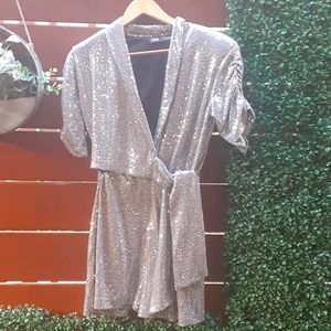 Zara ,Shini Shorts Romper